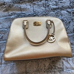 Gold Metallic Michael Kors Bag